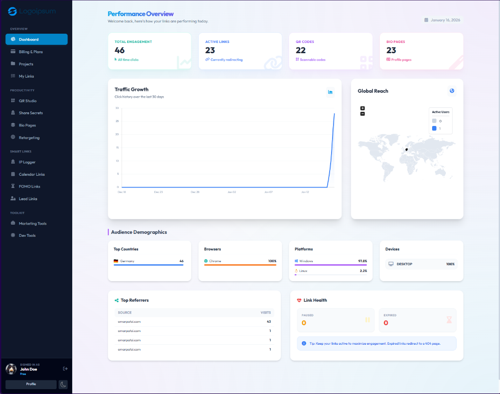 Dashboard Preview Light